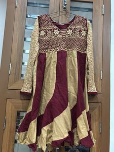 Frock Pent Plazo Suit