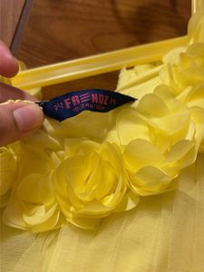 Adorable Yellow Floral Party Dress