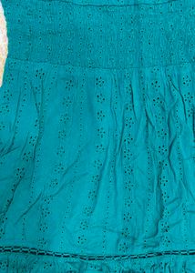 lee cooper Green Dress with Eyelet Detail
