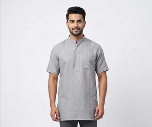 Men's Grey Kurta