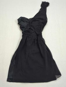 🖤 VINTAGE Y2K Black One-Shoulder Mini Dress