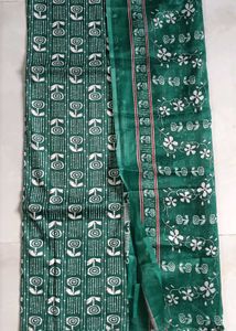 cotton green suit dress material