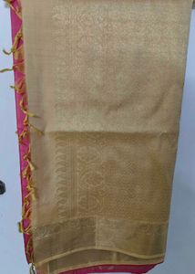 Pure Silk Kanjivaram Saree with Zari (Nalli)