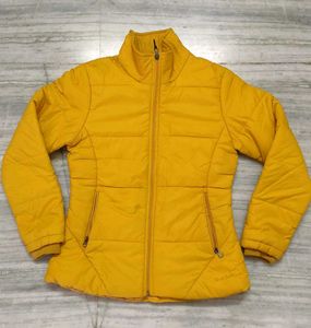 Stylish Yellow Puffer Jacket for womens