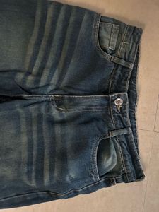 Blue Wide Leg Jeans