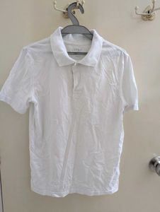 Men's White Polo T-Shirt
