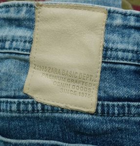 zara man's Blue Denim 6 Pocket Jeans Pants
