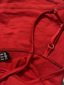 red zara cami top