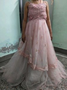 Stunning Pink Tiered Gown