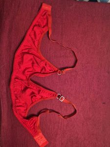 Red Cotton Bra