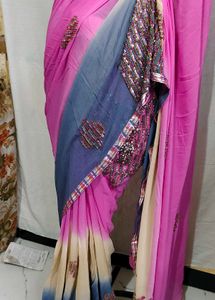 designer Y2K pure goregette saree 💕🤩