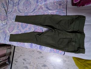 Olive Green Skinny Fit Jeans