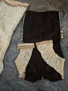 Embroidered Kurta Set with Lace Pants