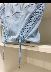 Christian Dior Denim Corset Top