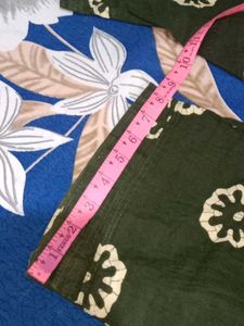 Dark Green Printed Palazzos