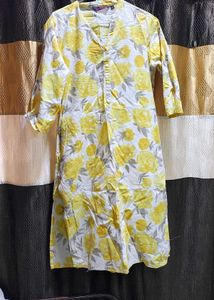 Rangmanch Floral Print Kurta one side pocket