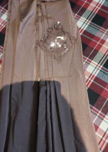 Elegant Rose Gold Saree