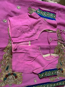 wedding/party wear saree with blouse