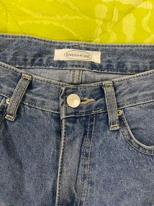 Blue Denim Straight Jean...Size Is S