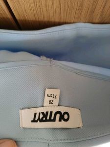 Sky Blue Skort with side slit