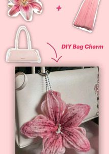 DIY Flower Bag Charm Accessory