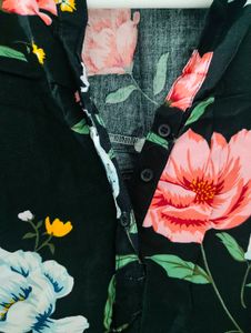 Chic Floral Print Blouse/Tunic