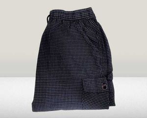 Men's Checkered Navy Blue Shorts