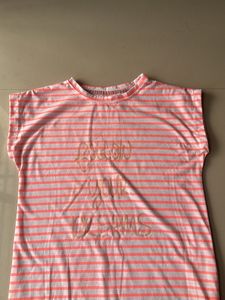 Pink T- Shirt For Ladies