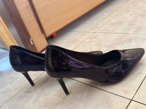 LUNA BLU by Westside | Black Patent Pointed-Toe He