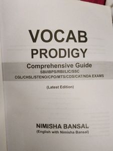 Vocab Prodigy Nimisha Bansal Book