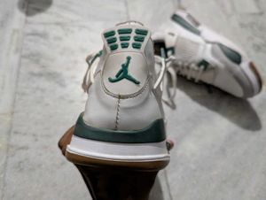 Stylish White &amp; Green Sneakers