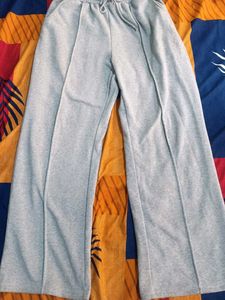 Grey Wide Leg Sweatpants