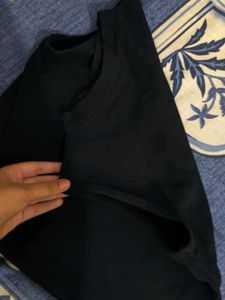 Sleek Black Sleeveless Top