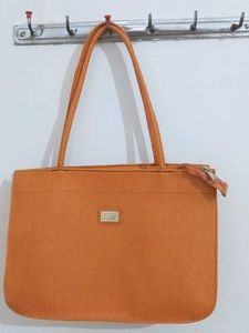 Stylish Orange Tote Handbag