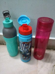 Set of 3 Reusable Water Bottles