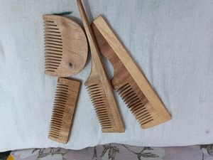 Set of 4 Wooden Combs