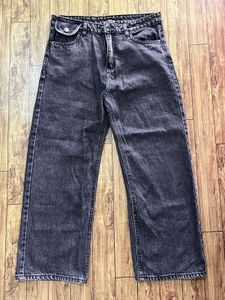 Stylish Black Wash Wide Leg Jeans