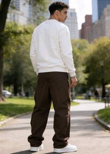 QNIM cofee brown denim, new with tag attached