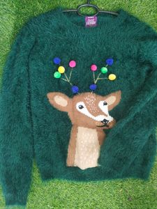 Funky Reindeer Christmas Sweater