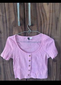 H&M Top Pink Size 34 & SASSAFRAS Jeans 30