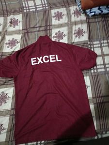 Comfortable Maroon T-Shirt with "EXCEL" Print