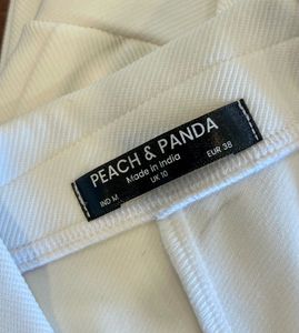 Elegant White Blazer Set (M)
