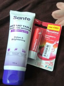 Sanfe Tan Removal Gel & Himalaya Lip Balm new