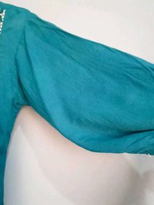 Boho Teal Kurta Tunic