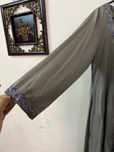 Hand Work Embroidery Shrug Or Anarkali
