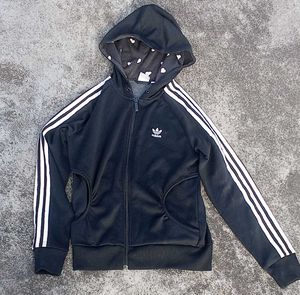 Adidas Black Zip-Up Hoodie