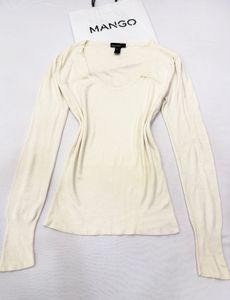 Mango Cream Long Sleeve Top