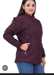 Trendy Winter Jacket for Women  Maroon Padded