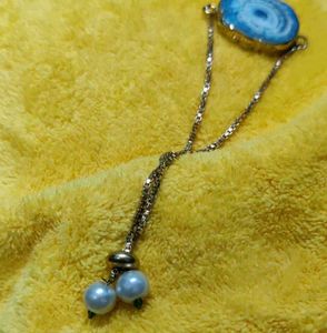 Gemstone &amp; Pearl Charm Necklace
