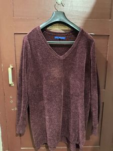 Cozy V-Neck Chenille Sweater